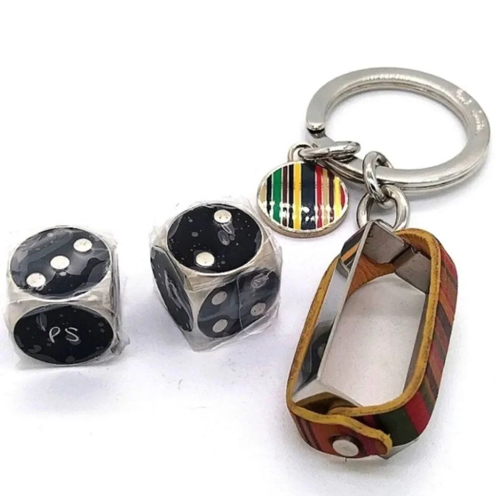 NWOT Paul Smith Vintage Dice Leather
Keychain Fob